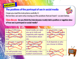 Sexualisation of the Media PSHE Lesson