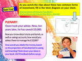 Saving money and investing introduction PSHE lesson