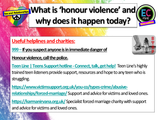 Honour Violence / Honour Killings PSHE Lesson