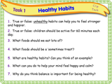 Healthy Habits and Routines - KS1/Year 2