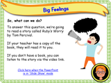 Big Feelings - KS1/Year 2