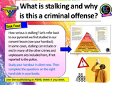 Stalking, Harassment and the Law PSHE Lesson