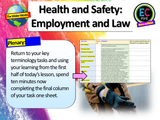 Health and Safety at Work - PSHE / Careers Lesson