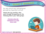 Privacy and Boundaries