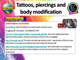 Body Modification - Tattoos Piercings and Our Apperance PSHE Lesson