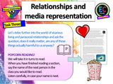 Relationships and Media Representation - PSHE Lesson 2 HOURS