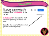 Staying Safe Online - KS1/Year 2