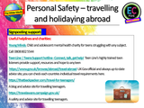 Personal Safety + Travelling Abroad PSHE Lesson