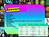 Mega Science Quiz