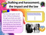 Stalking, Harassment and the Law PSHE Lesson