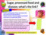Sugar and Processed Food Healthy Diet PSHE Lesson