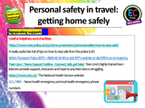 Driving + Travel Safety KS5 PSHE lesson