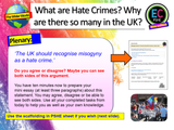 Hate Crime (2 hours) PSHE Lesson