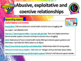 Abusive Relationships : Coercion, Exploitation + Control PSHE Lesson