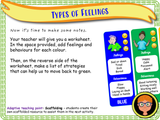 Feelings and Me - LKS2