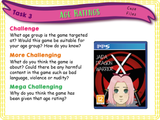 Age-appropriate content - age ratings