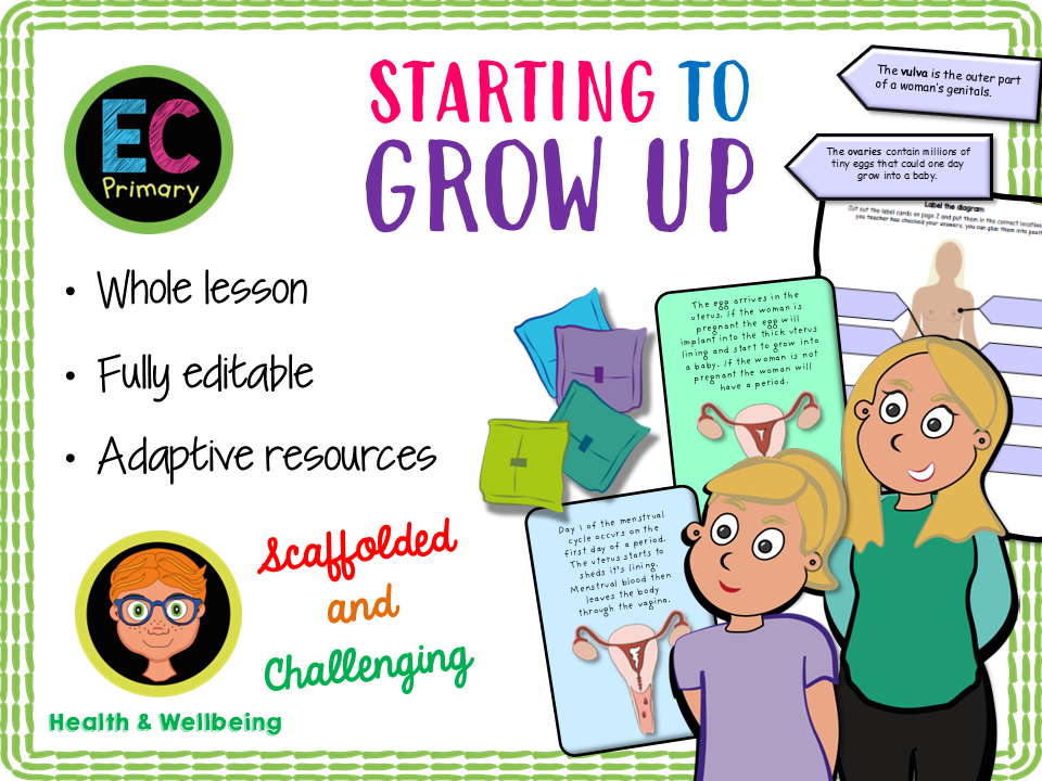 Growing up - an introduction to girls' puberty (Year 4)