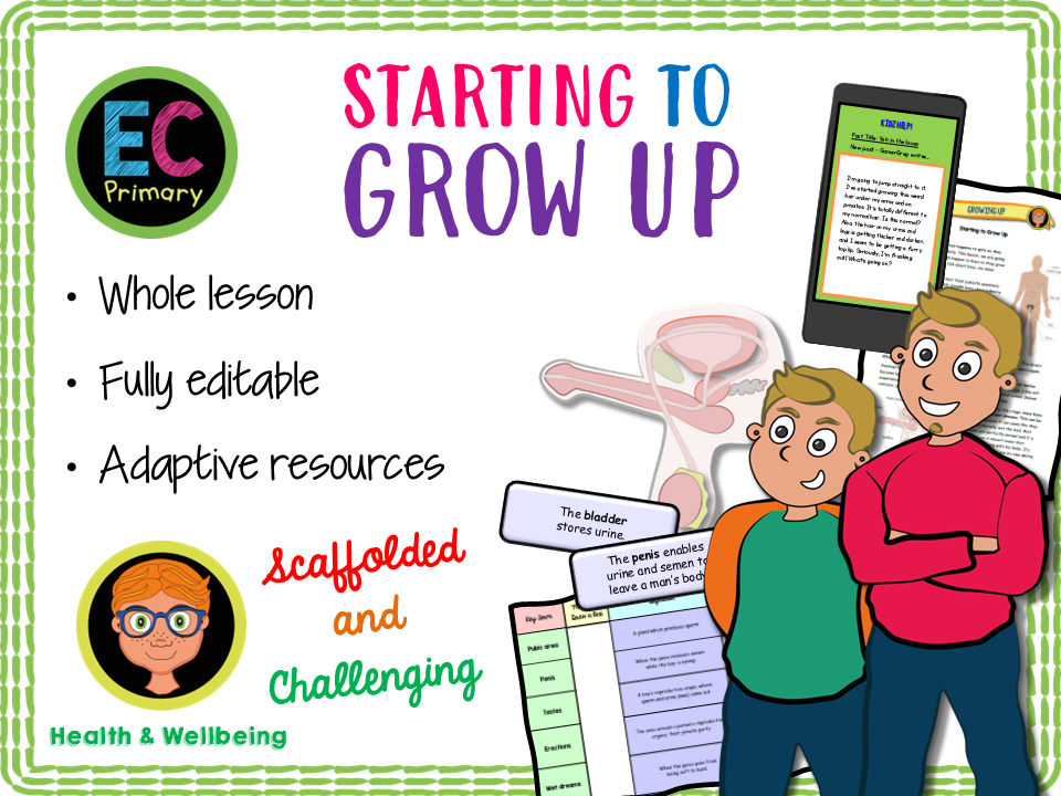 Growing up - an introduction to boys' puberty (Year 4)