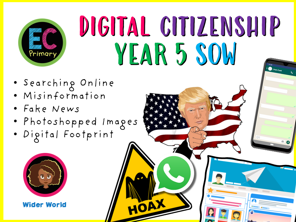 Year 5 Unit 1 - Digital Citizenship (FREE SOW)