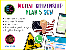 Year 5 Unit 1 - Digital Citizenship (FREE SOW)