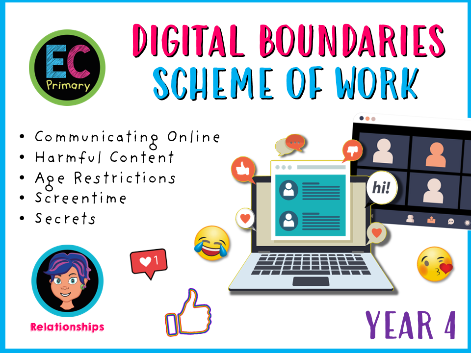 Year 4 Unit 3 - Digital Boundaries (FREE SOW)