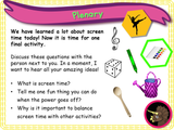 New! Sensible amounts of screen time - EYFS/Reception