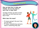 Making friends KS1/Year 2