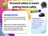 Driving + Travel Safety KS5 PSHE lesson