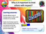 Showing Respect in Relationships and the Wider World PSHE Lesson