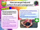 First Aid - Choking, bleeding, scalds, burns, CPR and more PSHE Lesson (2 hours)