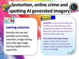 Sextortion, Online Crime, Image Sharing and how to spot AI videos RSHE PSHE Lesson