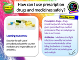 Prescription drugs and medicines safety PSHE lesson