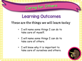 New! Caring for ourselves and others - EYFS/Reception