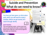 Suicide Prevention - Mental Health PSHE Lesson