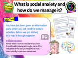 Social Anxiety Mental Health PSHE Lesson