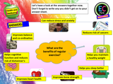 Benefits exercise on physical / mental health PSHE lesson