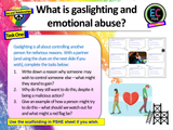Gaslighting and Emotional Abuse PSHE Lesson