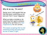 New! Apologising and Saying I'm Sorry - EYFS/Reception