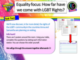 LGBT+ Rights Around the World PSHE Lesson