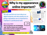 Online Reputation / E-Reputation Digital Footprints - Careers / PSHE Lesson