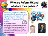 Who are Reform UK? UK Political Parties Lesson