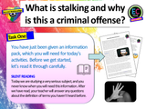 Stalking, Harassment and the Law PSHE Lesson