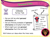 Personal Data - KS1/Year 2