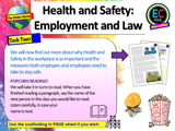 Health and Safety at Work - PSHE / Careers Lesson
