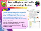 Personal Hygiene, Oral Health and prevention of Infections PSHE Lesson