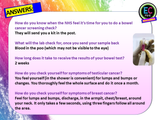 Cancer, self-examination, screening PSHE lesson