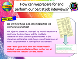 Job Interviews and Preparation Careers / PSHE Lesson