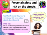 Personal safety out on the streets PSHE Lesson