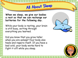 The Importance of Sleep - KS1/Year 2
