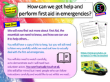 First Aid - Choking, bleeding, scalds, burns, CPR and more PSHE Lesson (2 hours)